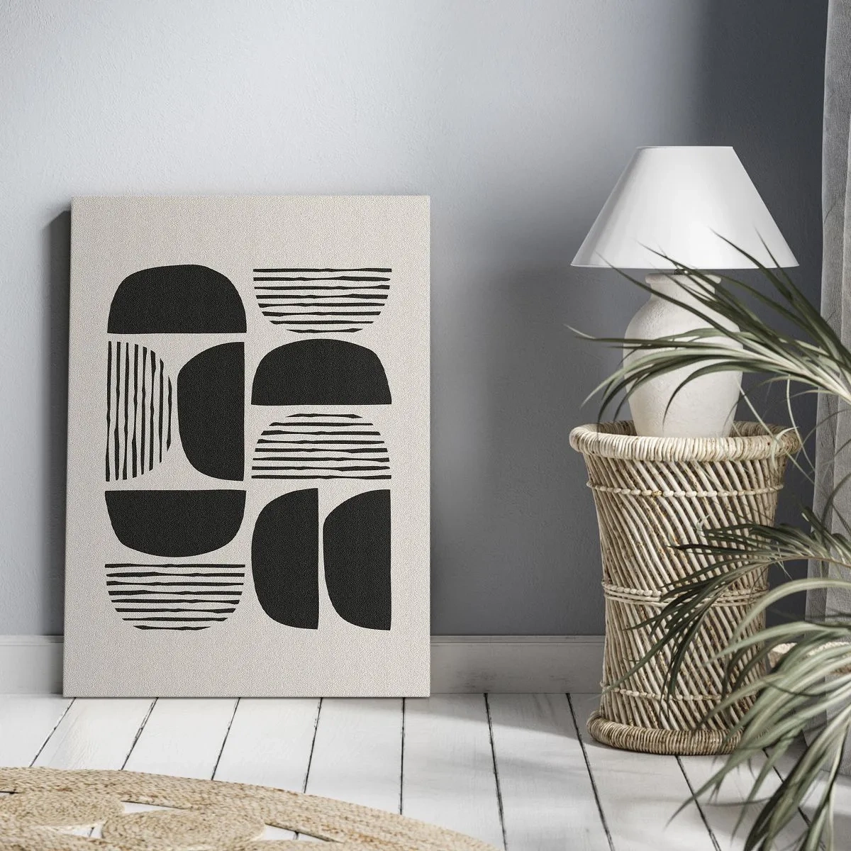 Obraz na plátne - Polovičaté sústavy - 70x100 cm