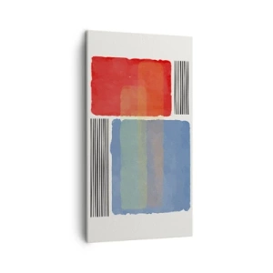 Obraz na plátne - Duch a písmeno geometrie - 45x80 cm