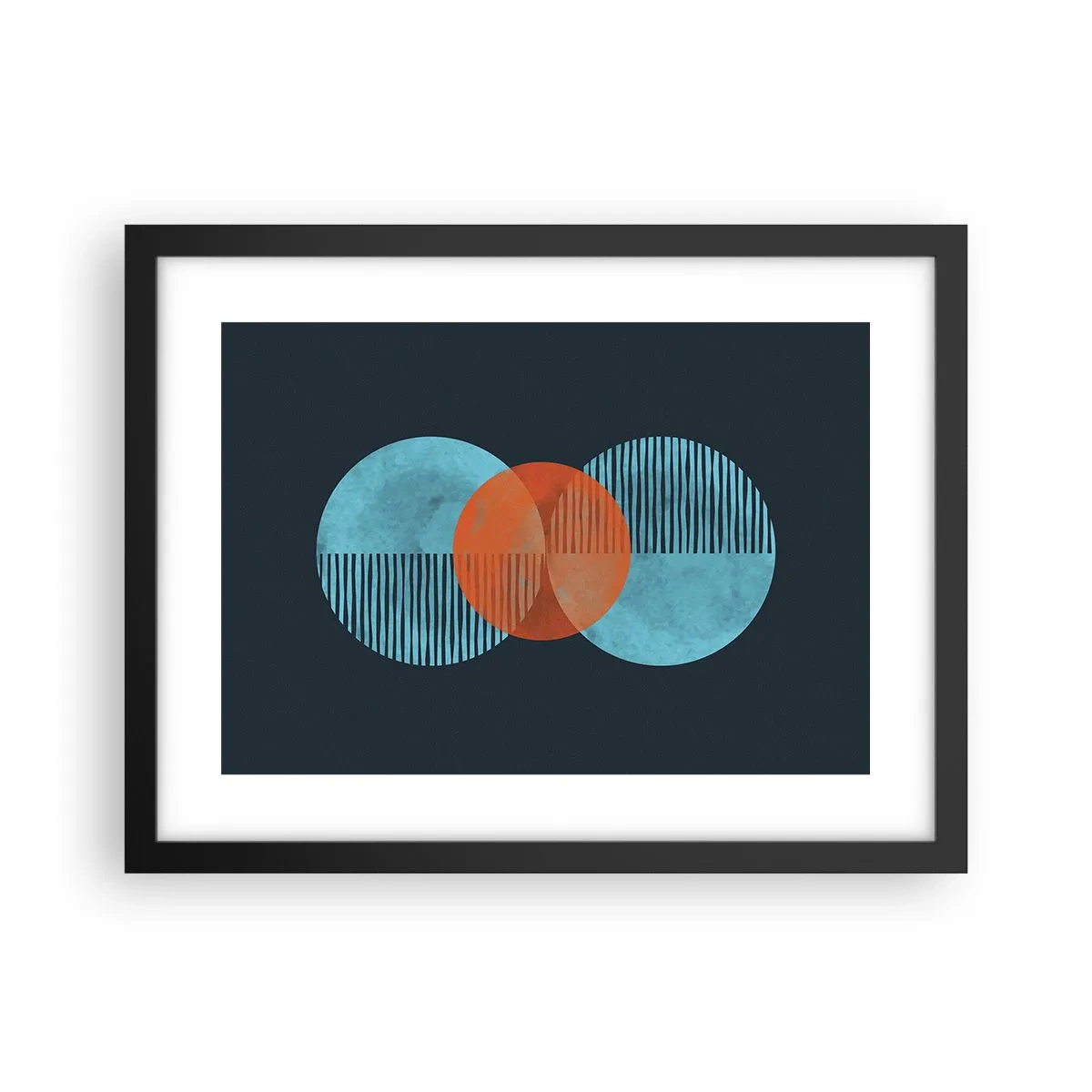 Plagát v čiernom ráme - Symetrická kompozícia - 40x30 cm