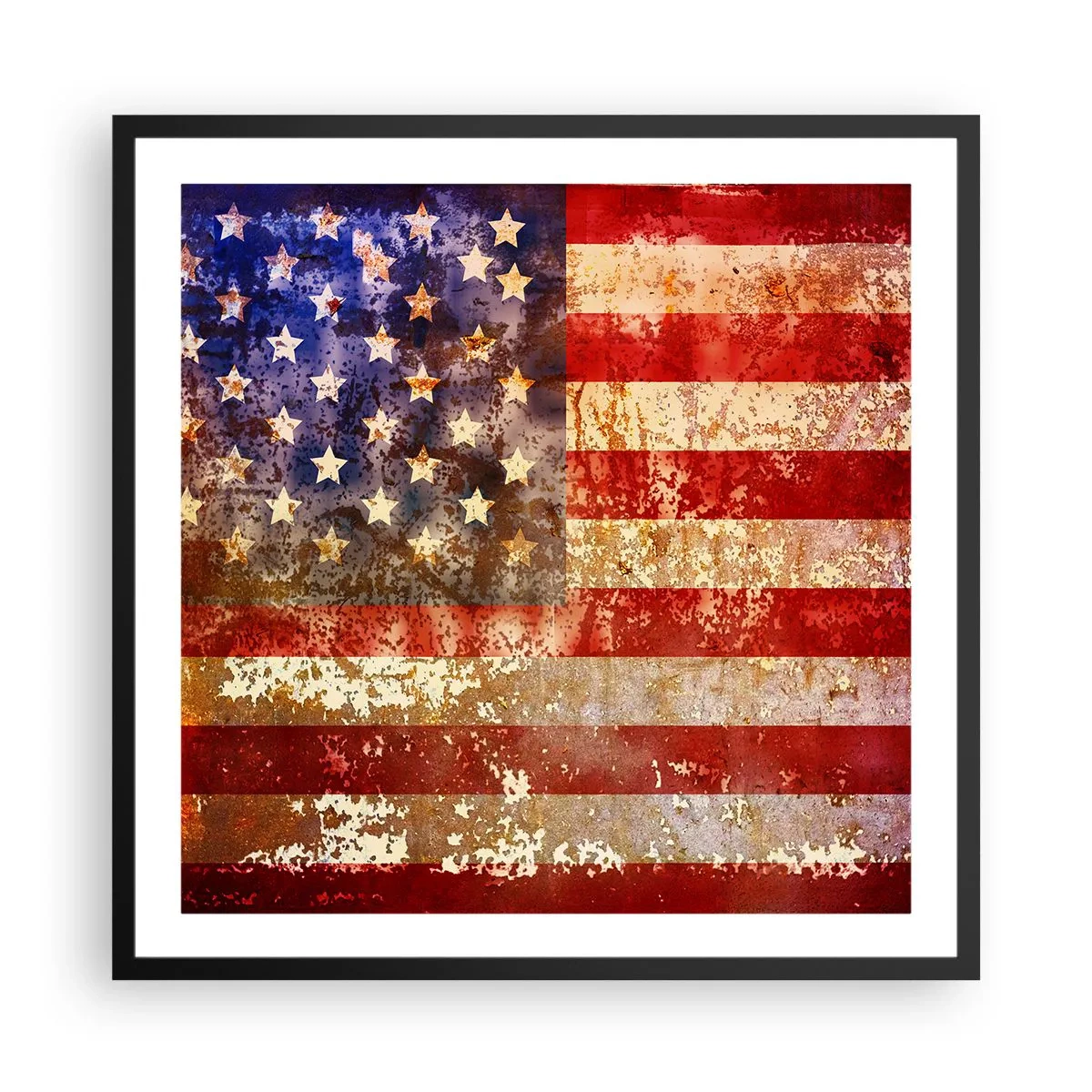 Plagát v čiernom ráme - Chvála nekončí - 60x60 cm