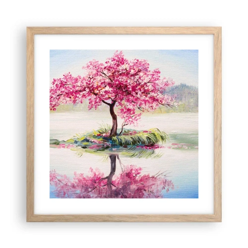 Plagát v ráme zo svetlého duba - Sviatok jari - 40x40 cm