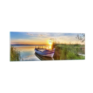 Obraz na skle - Zátoka splnených snov - 90x30 cm