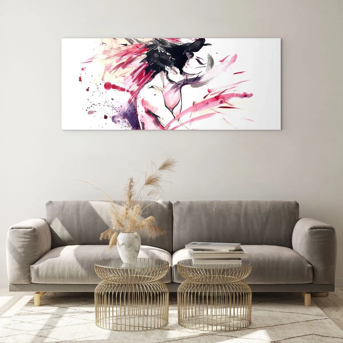 Obraz na skle - Milostné naplnenie - 120x50 cm