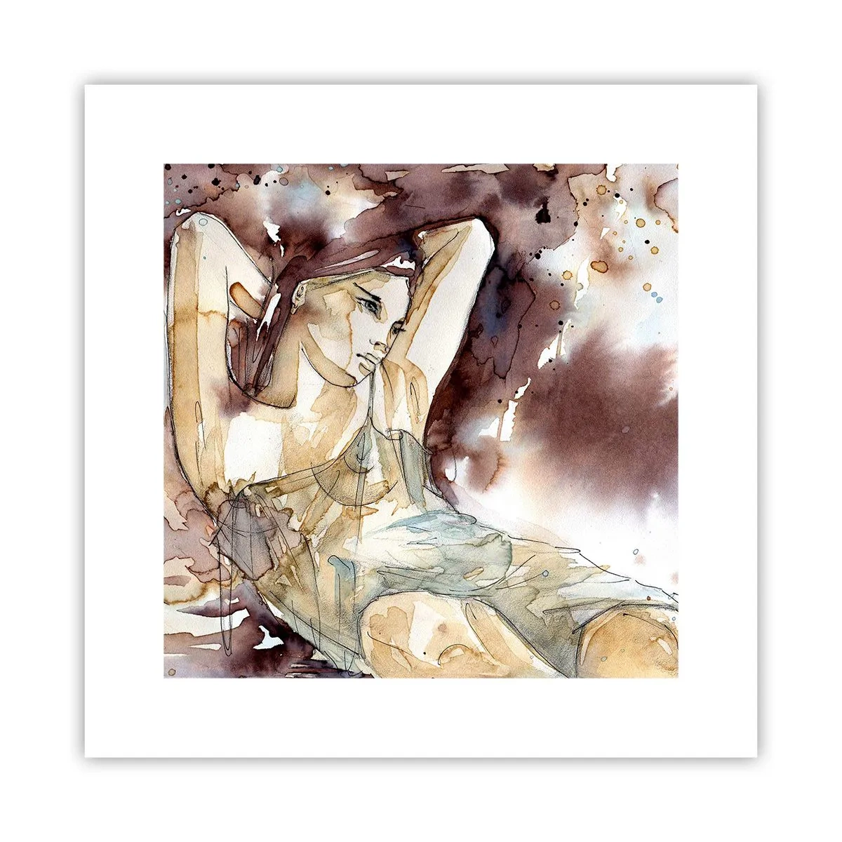 Plagát - Fialová nálada - 30x30 cm