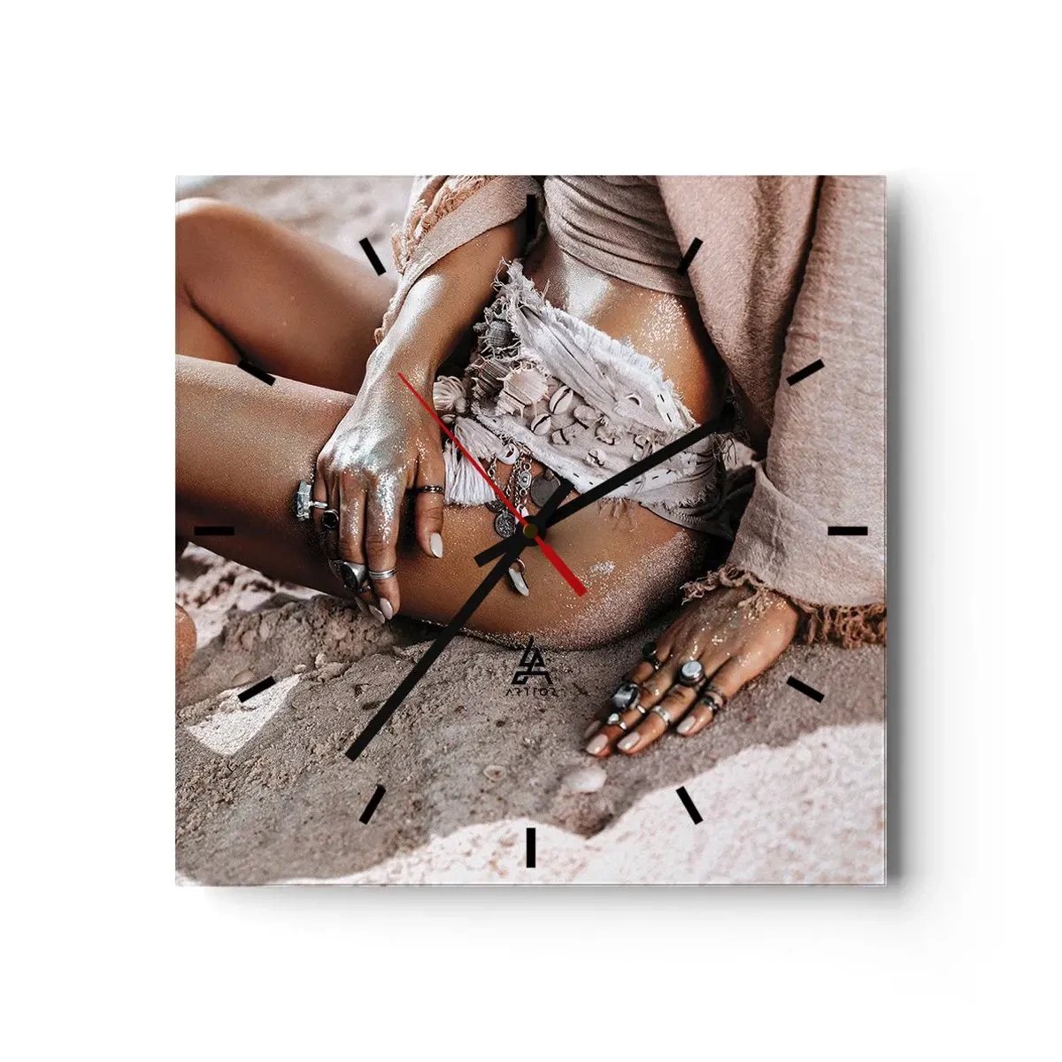 Nástenné hodiny - Vyplavená na breh? - 40x40 cm