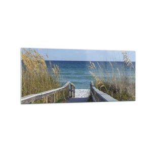 Obraz na skle - Na slnku, vo vetre - 120x50 cm
