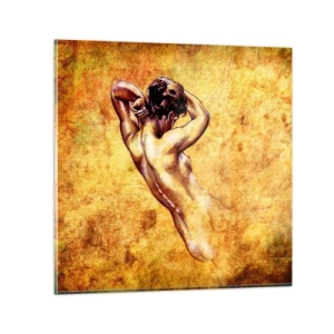 Obraz na skle - Odhalené, ale stále tajomstvo - 70x70 cm