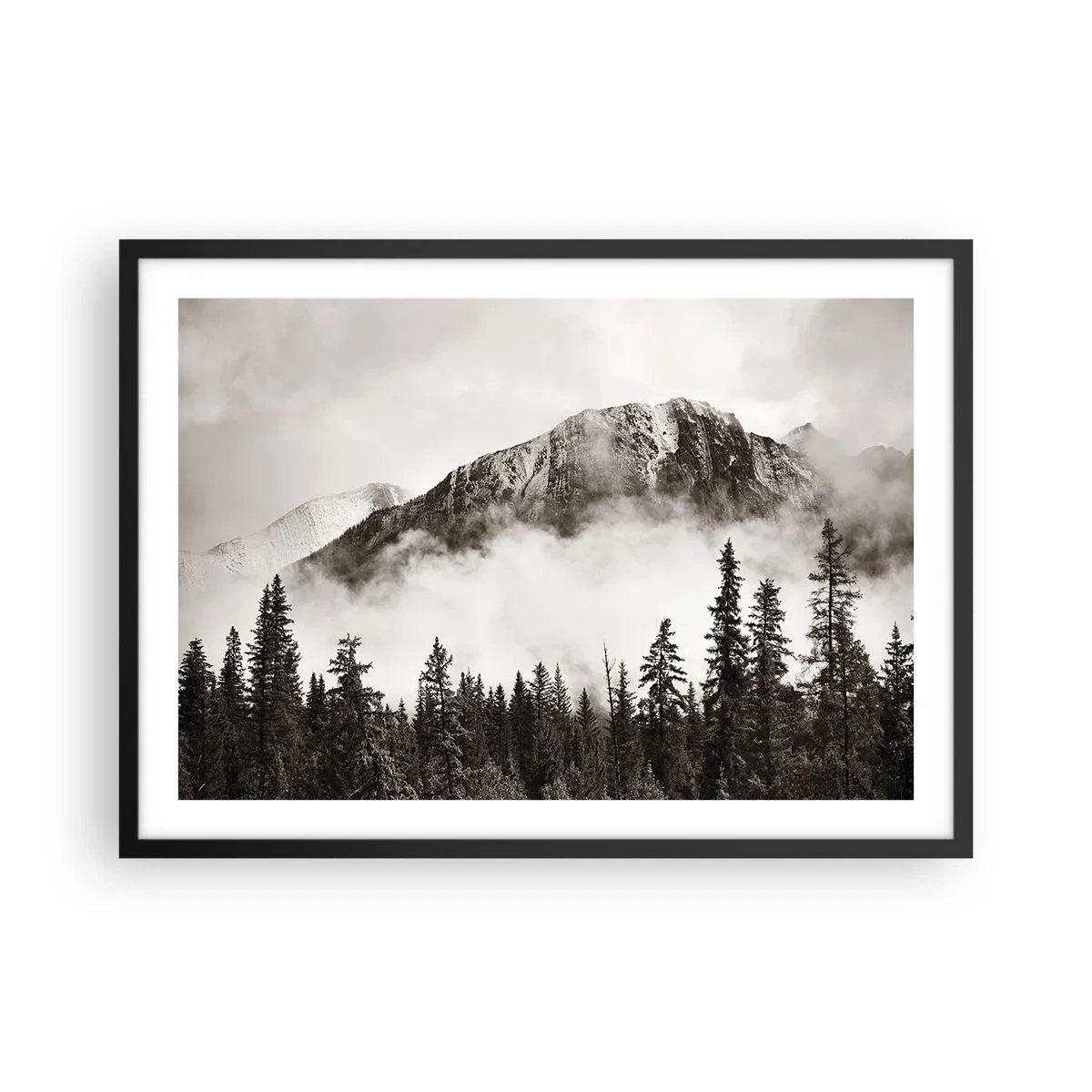Plagát v čiernom ráme - Žulový panovník - 70x50 cm