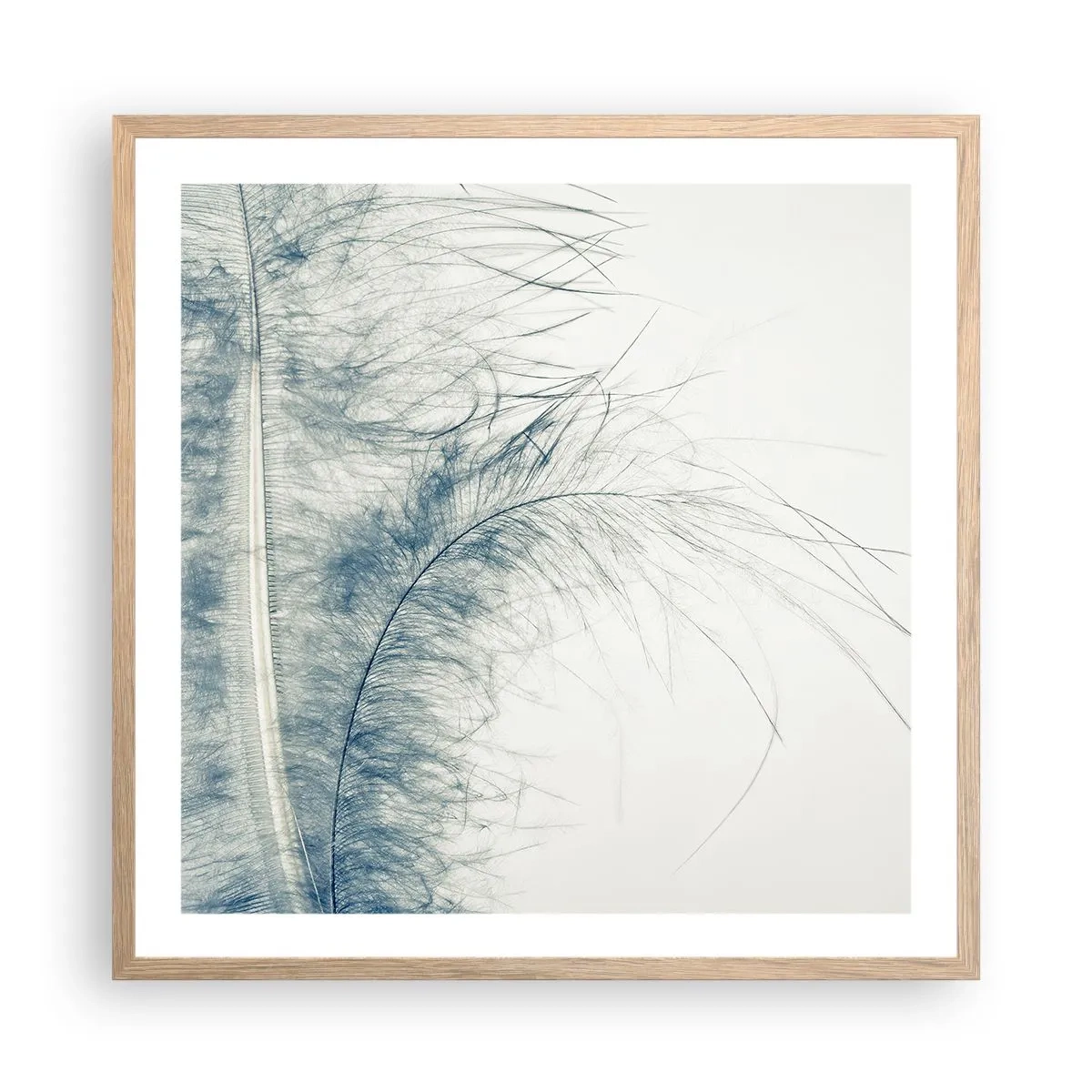 Plagát v ráme zo svetlého duba - Šepot prírody - 60x60 cm