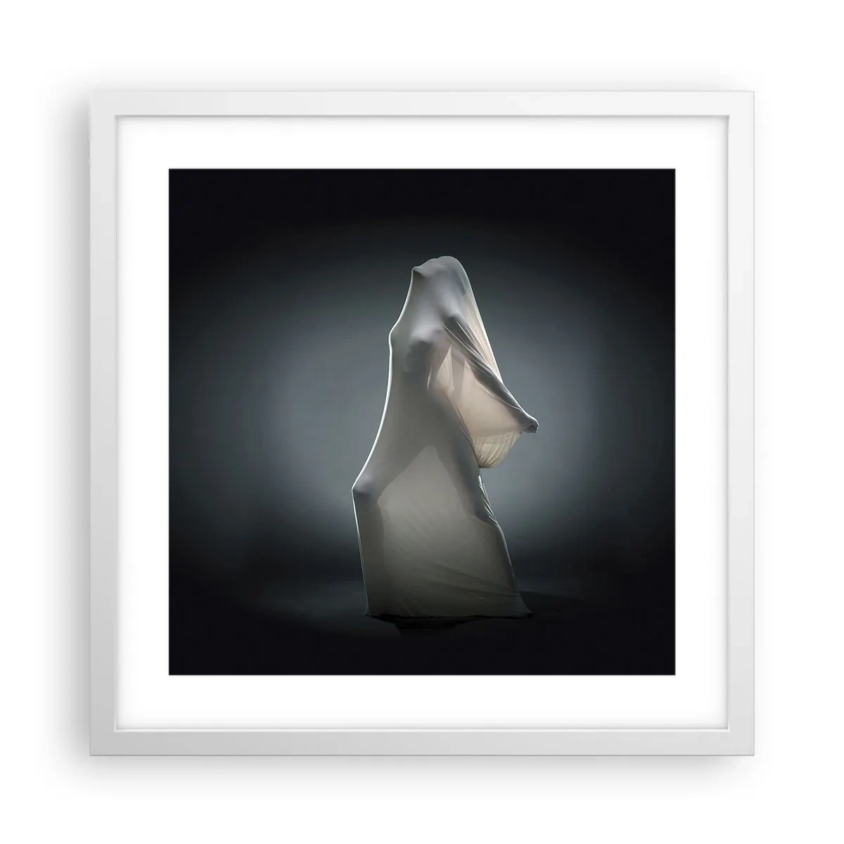 Plagát v bielom ráme - Skryté túžby - 40x40 cm