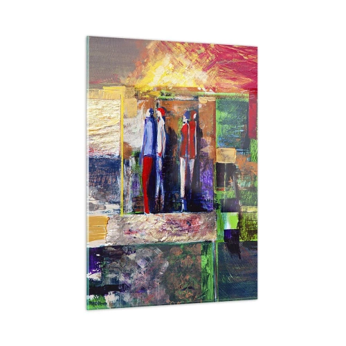 Obraz na skle - Vzťahy a emócie - 50x70 cm