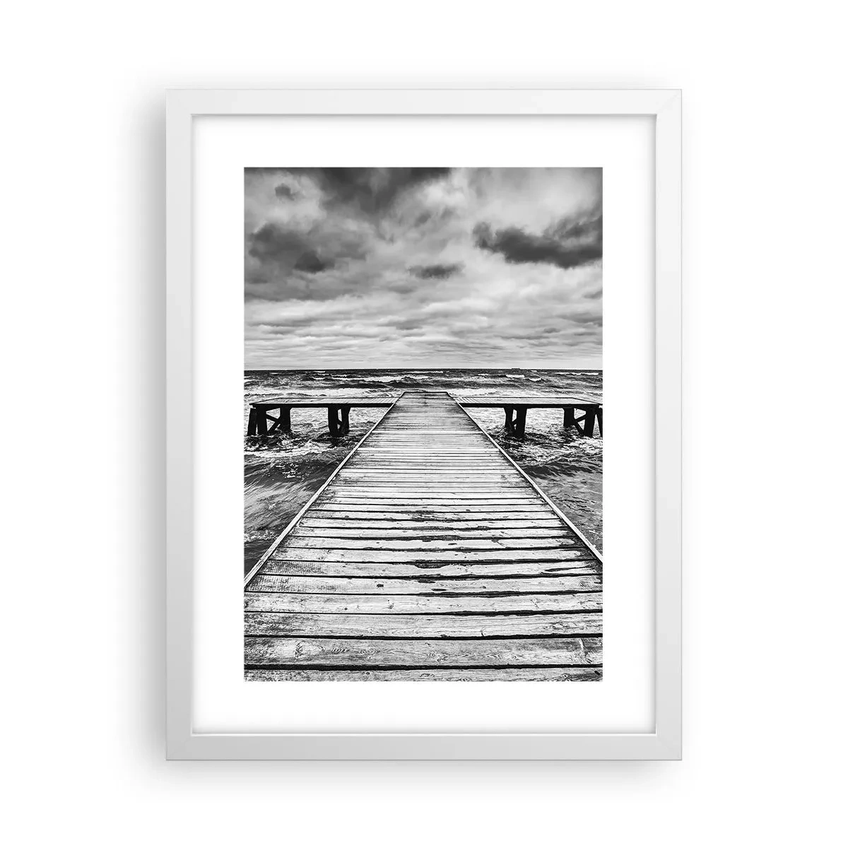 Plagát v bielom ráme - Čakám na vietor, čo rozfúka… - 30x40 cm