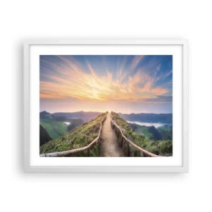 Plagát v bielom ráme - Blízko neba - 50x40 cm