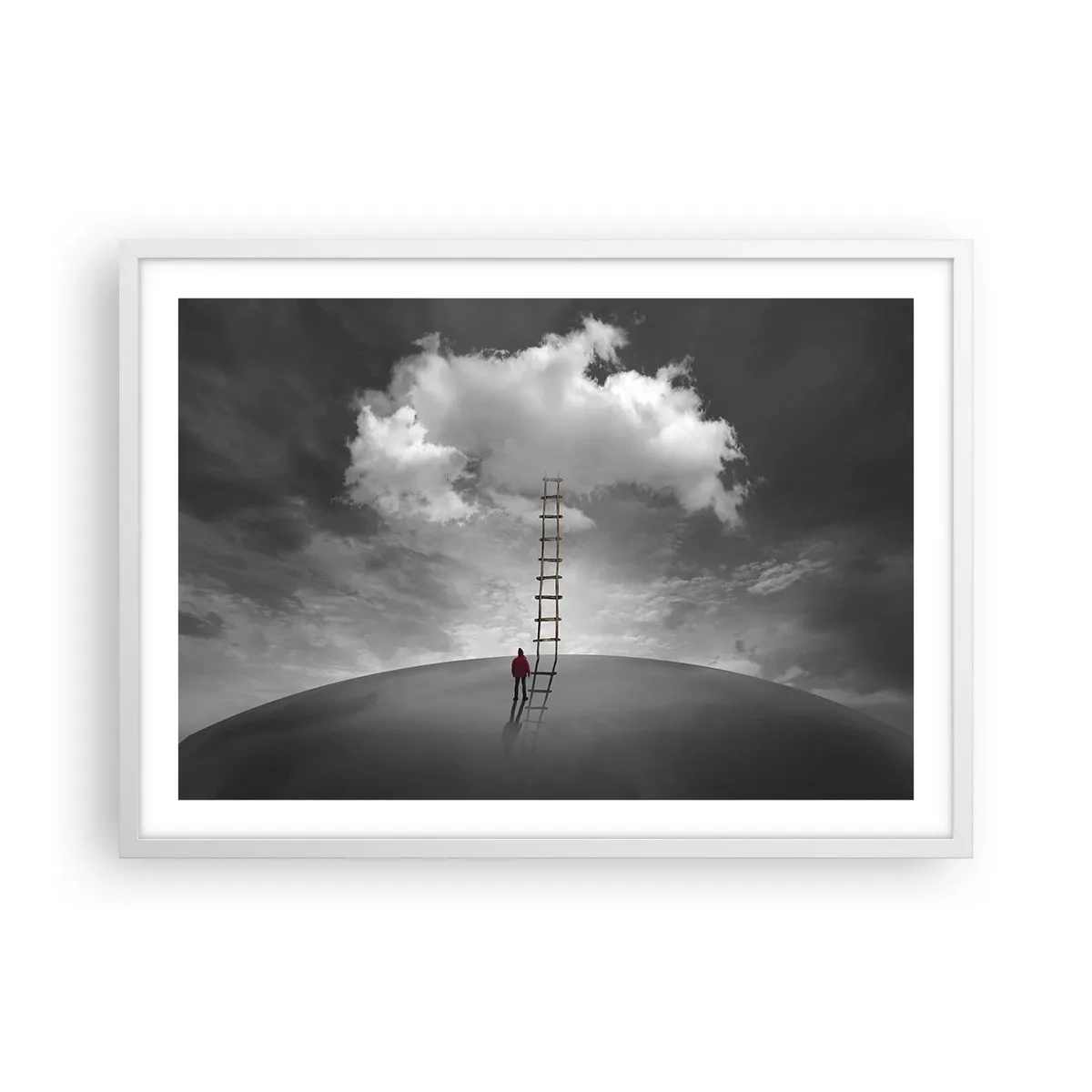 Plagát v bielom ráme - Všetko je možné - 70x50 cm