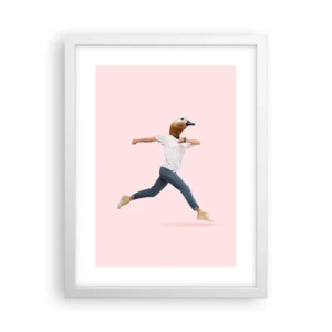 Plagát v bielom ráme - Štipka absurdity - 30x40 cm