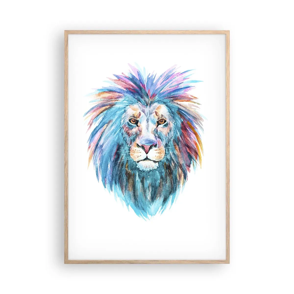 Plagát v ráme zo svetlého duba - Elektrizujúca aura - 70x100 cm