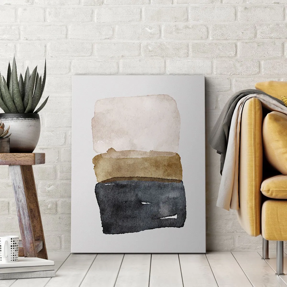 Obraz na plátne - Kompozícia zemitých farieb - 70x100 cm