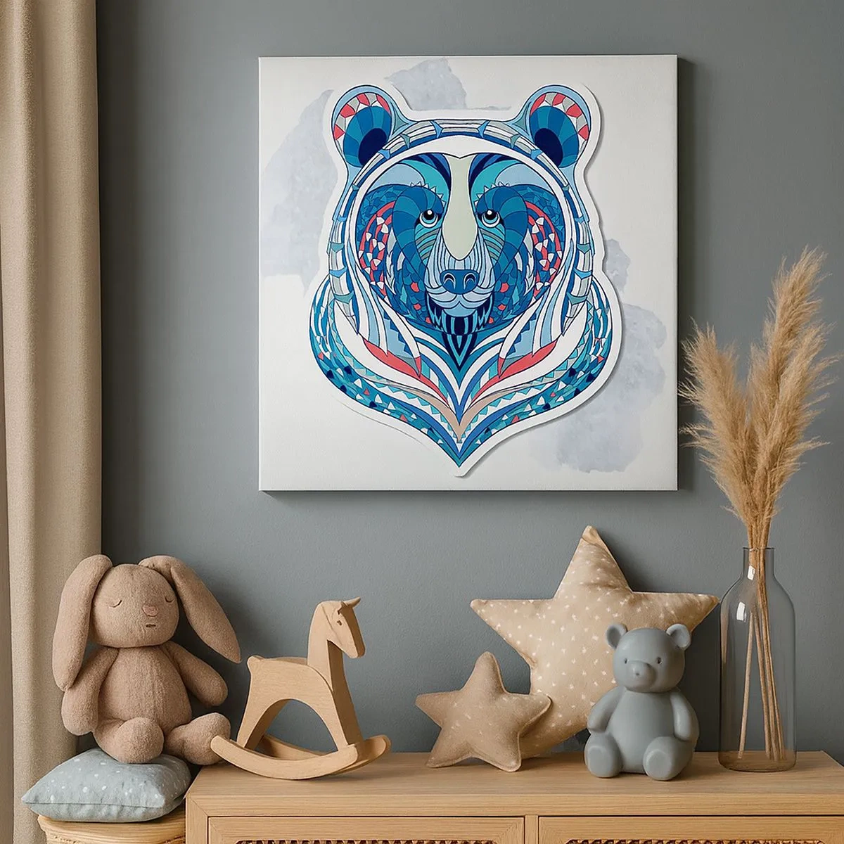 Obraz na plátne - Eviva Grenlandia! - 30x30 cm