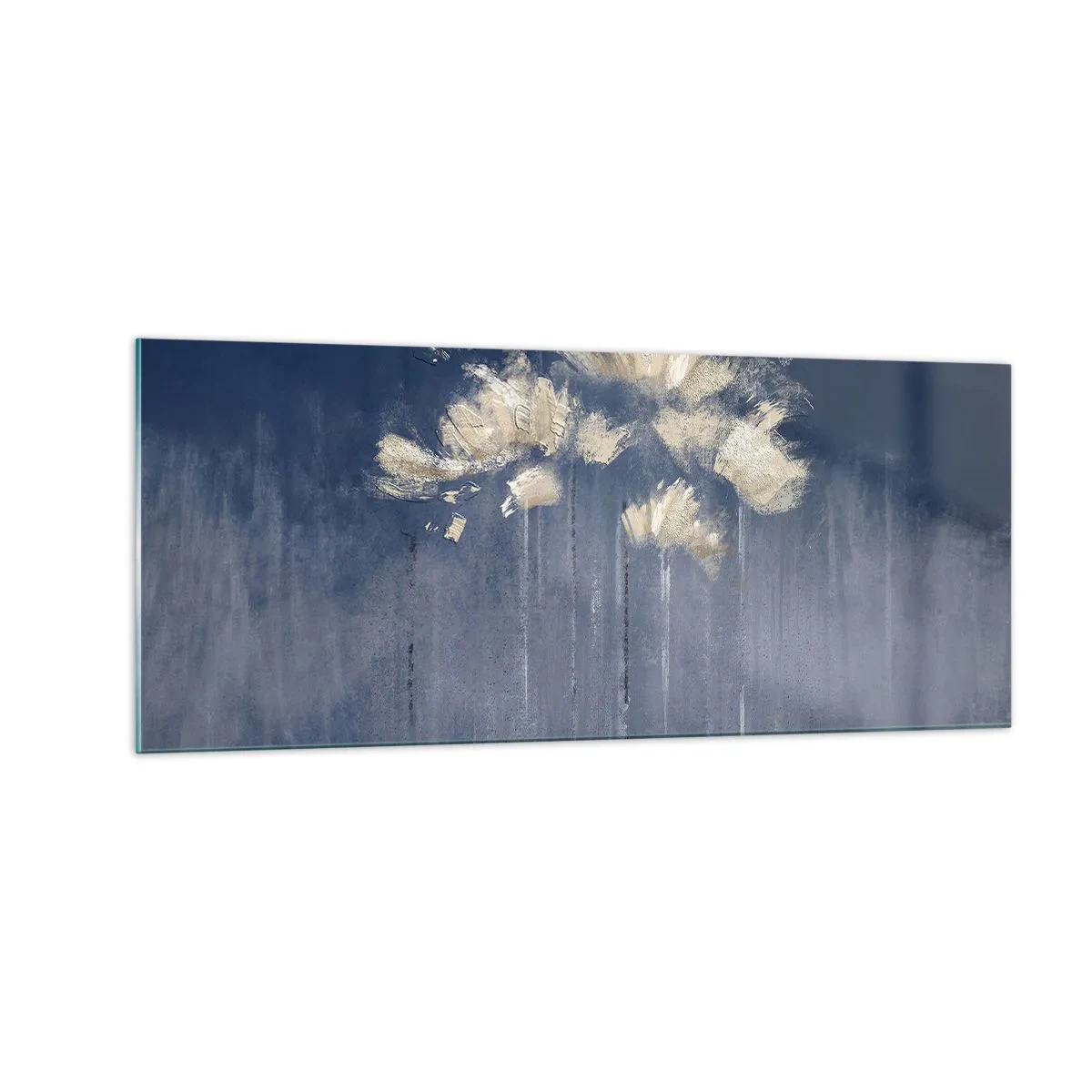 Obraz na skle - Ako okvetné lístky vo vetre - 100x40 cm