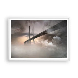 Plagát v bielom ráme - Pri rieke, ktorá nie je - 100x70 cm