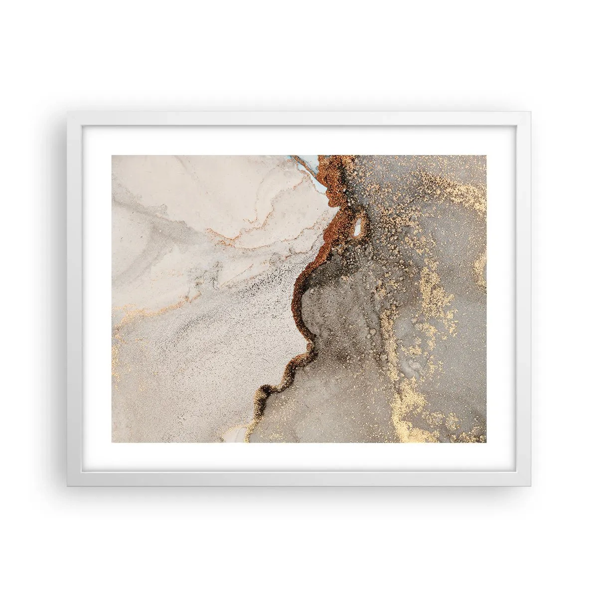 Plagát v bielom ráme - Na hranici farieb - 50x40 cm