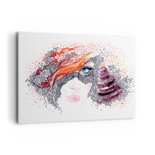 Obraz na plátne - S ňou je každý deň sviatok - 100x70 cm