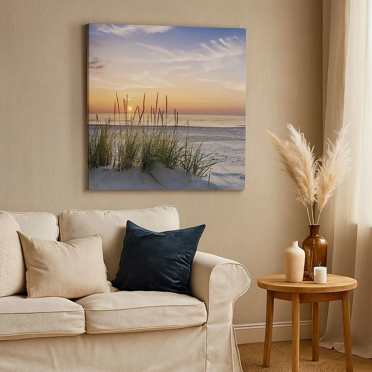 Obraz na plátne - Pozri sa, predstav si a pociť - 30x30 cm