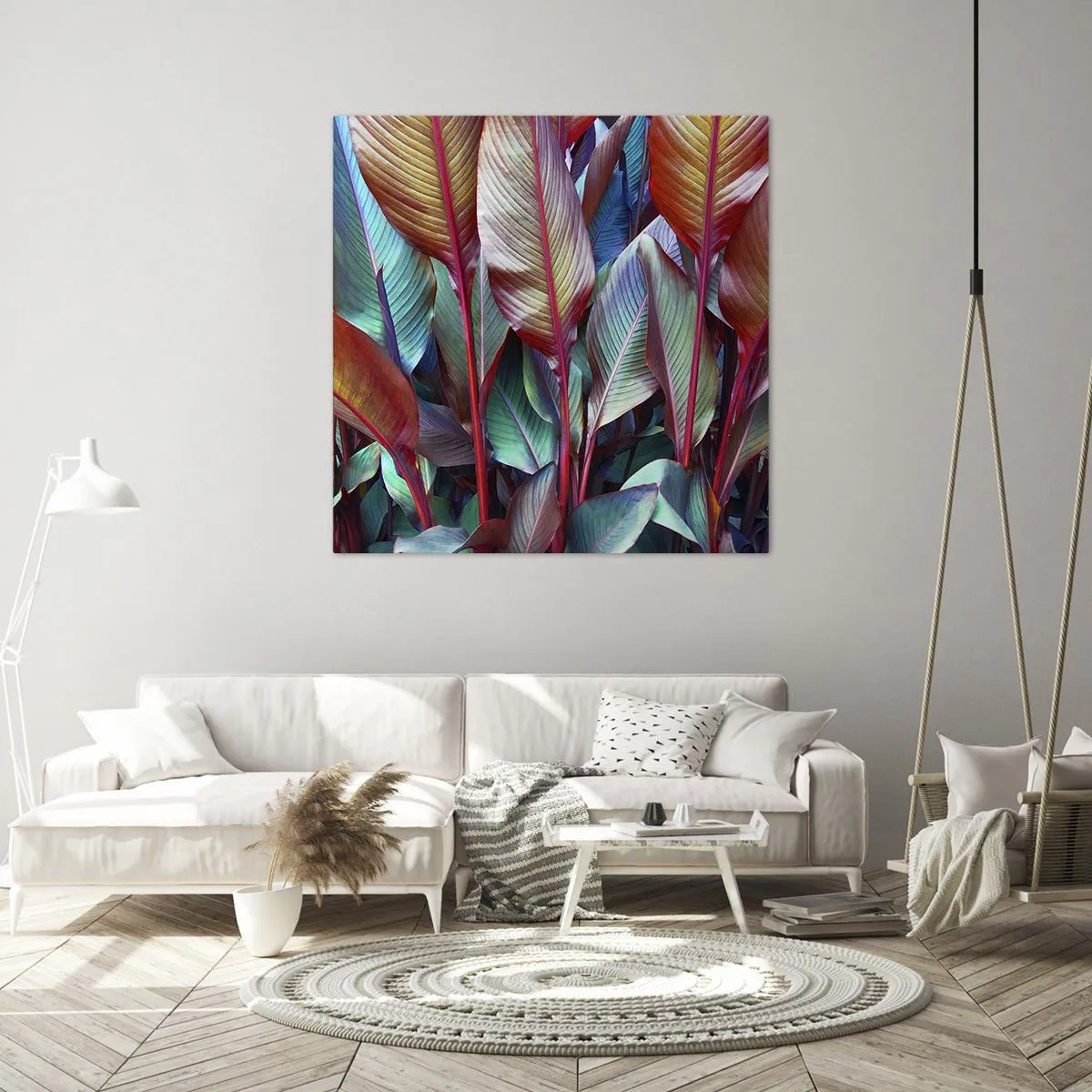 Obraz na plátne - Farebná húština - 60x60 cm