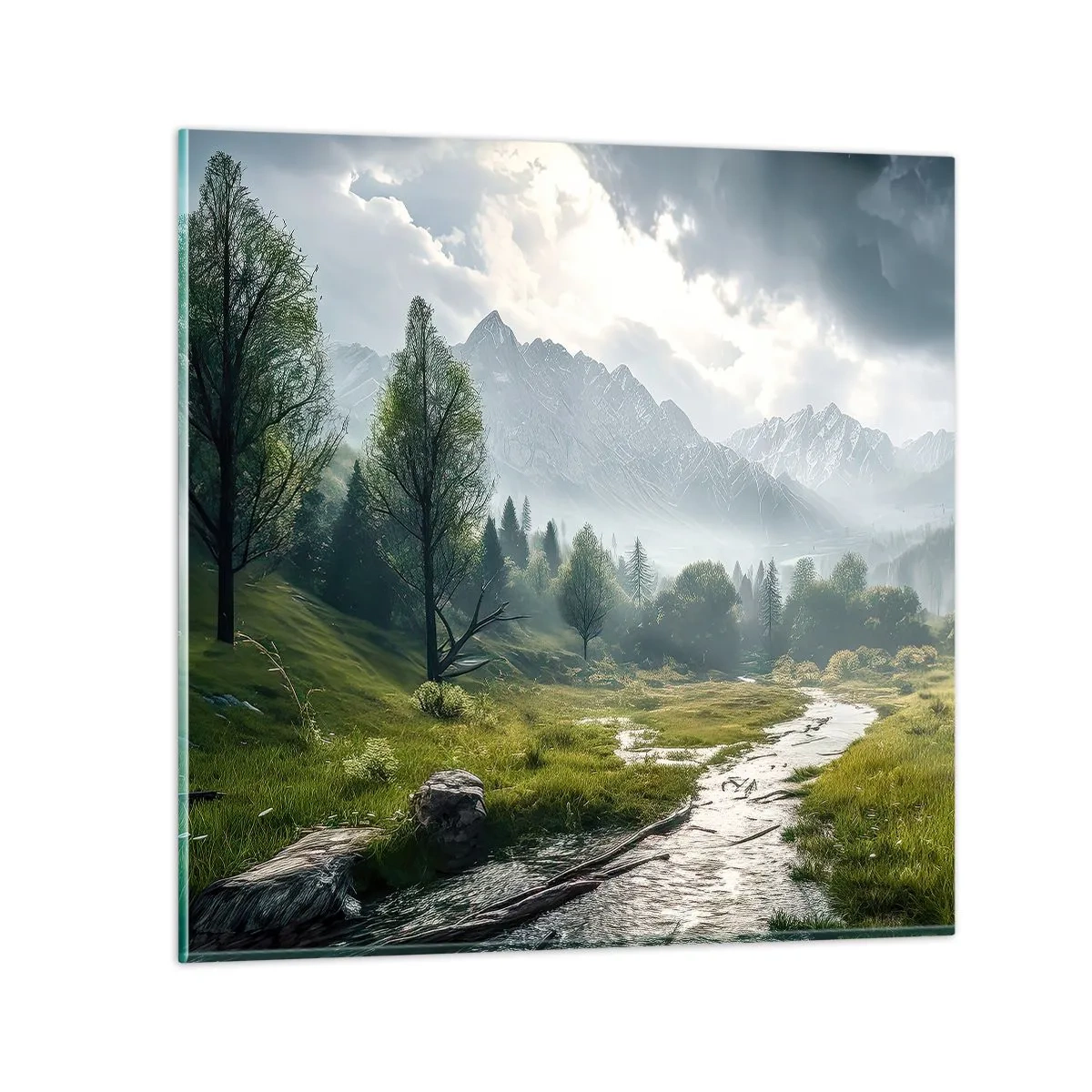 Obraz na skle - Tam a späť - 40x40 cm
