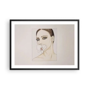 Plagát v čiernom ráme - Symbol elegancie a krásy - 70x50 cm