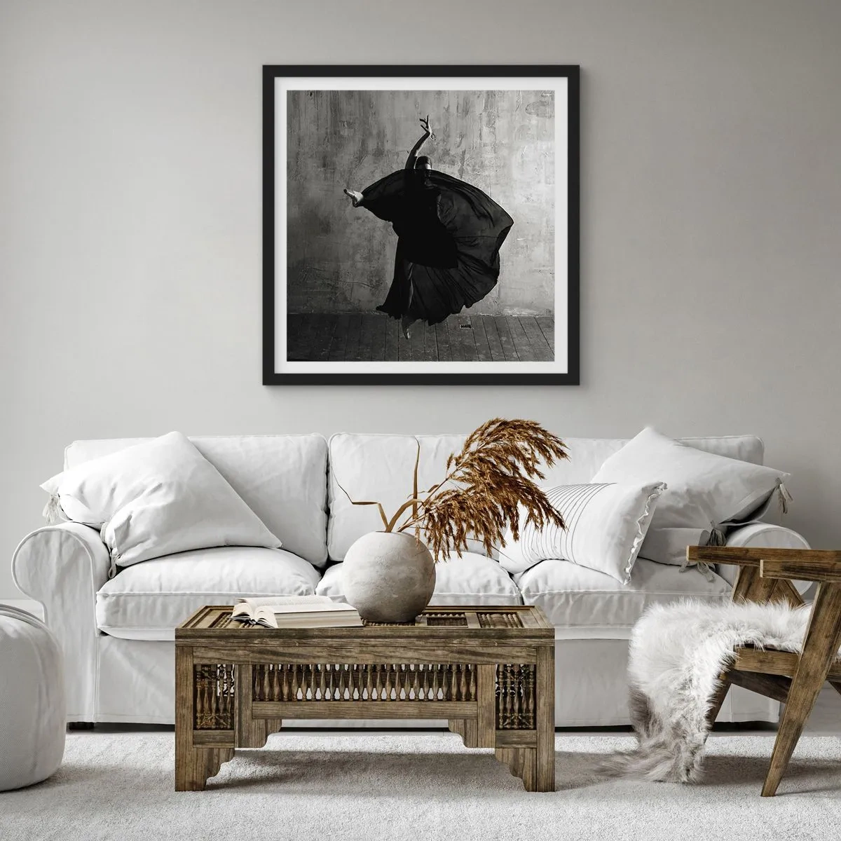 Plagát v čiernom ráme - Plné vášne - 60x60 cm