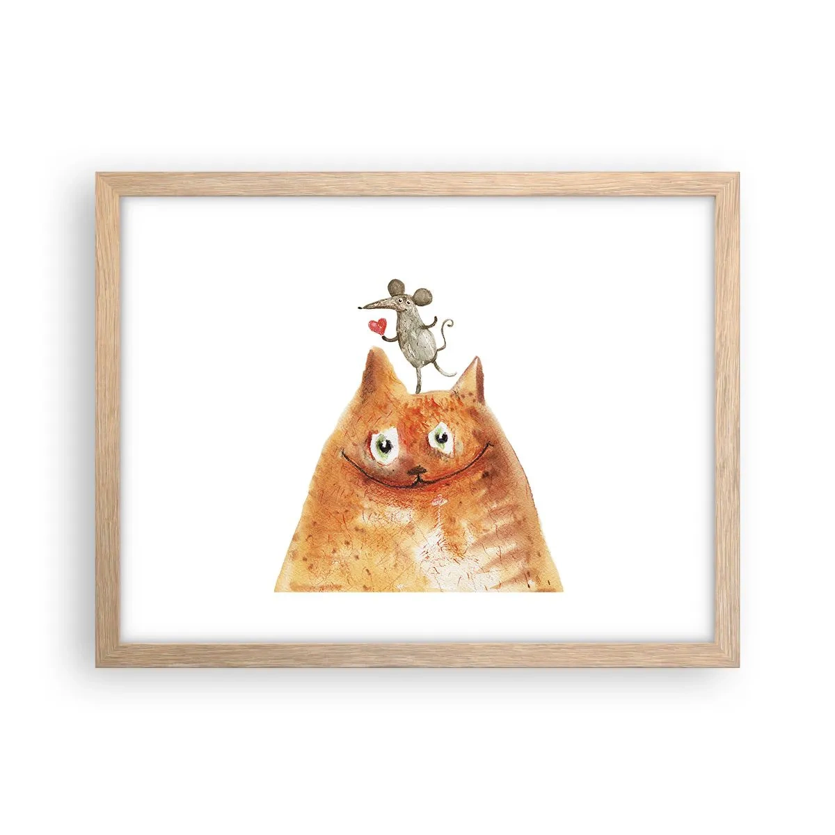 Plagát v ráme zo svetlého duba - Paradoxy lásky - 40x30 cm