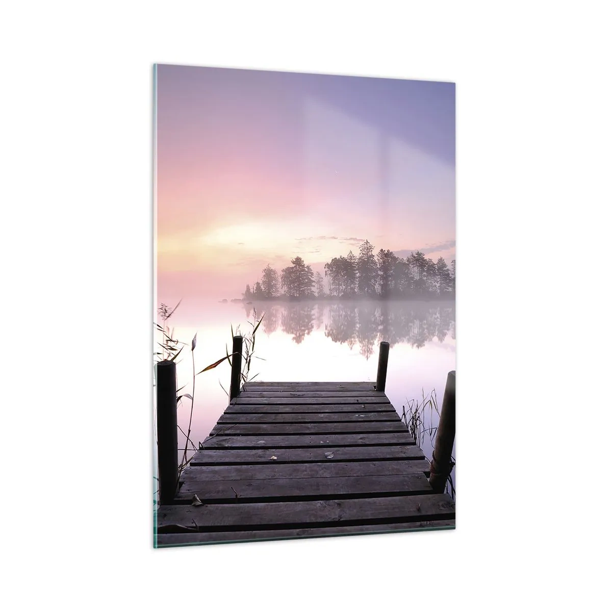 Obraz na skle - Z ľaliovej hmly… - 50x70 cm