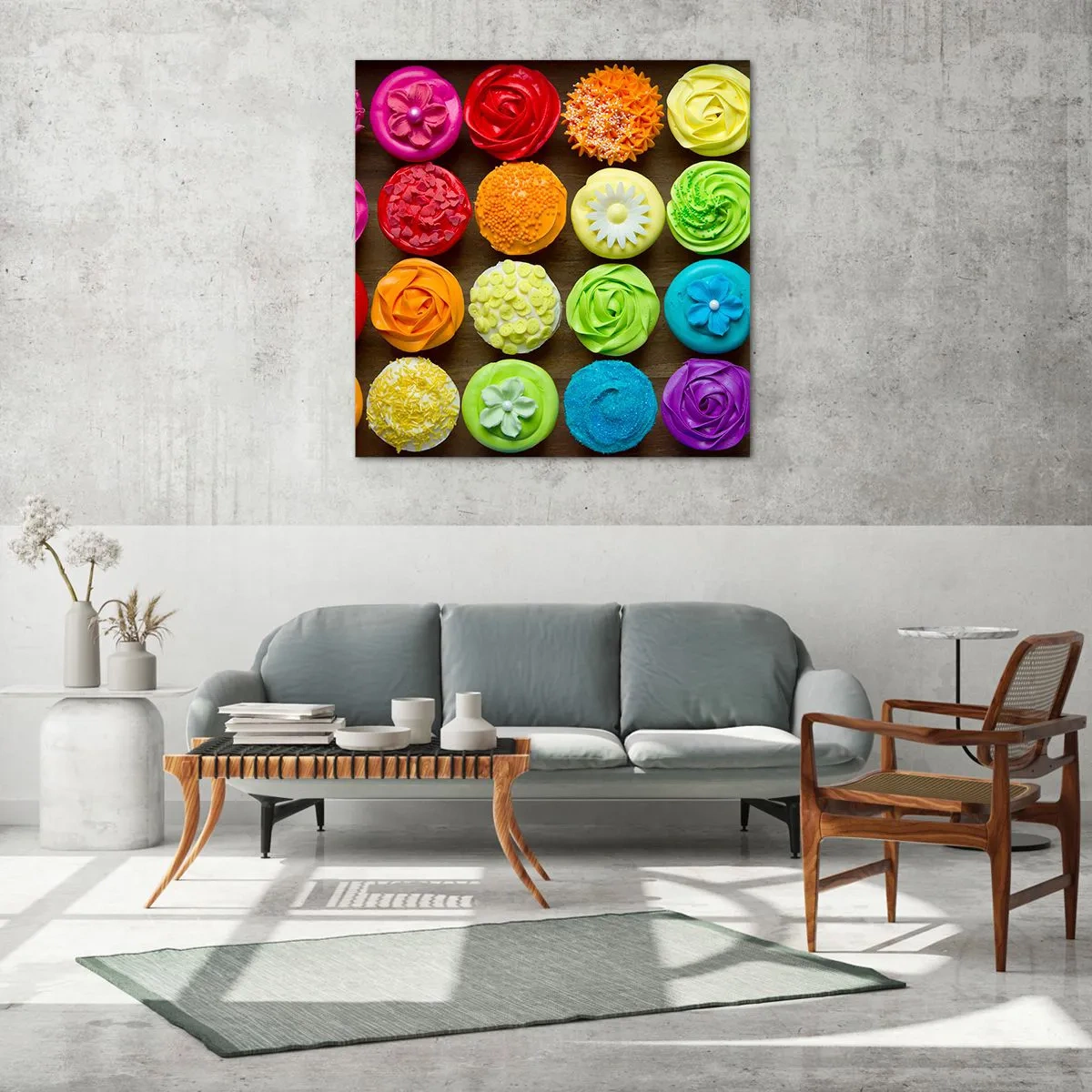 Obraz na skle - Každé iné - všetky skvelé - 70x70 cm