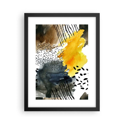 Plagát v čiernom ráme - Stretnutie živlov - 30x40 cm