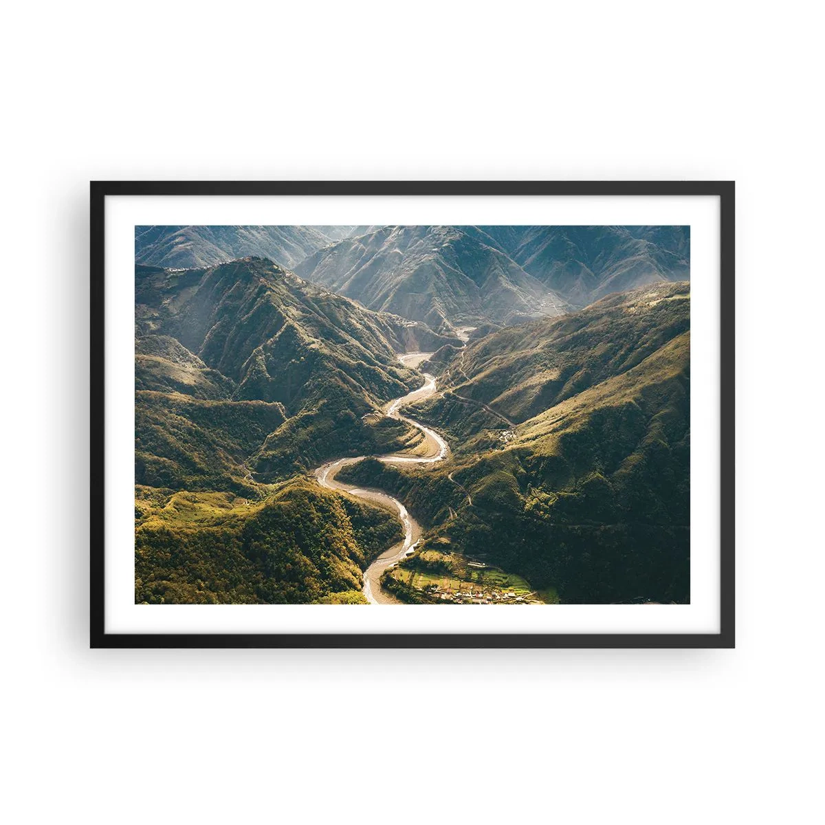 Plagát v čiernom ráme - Priamo zo srdca hôr - 70x50 cm