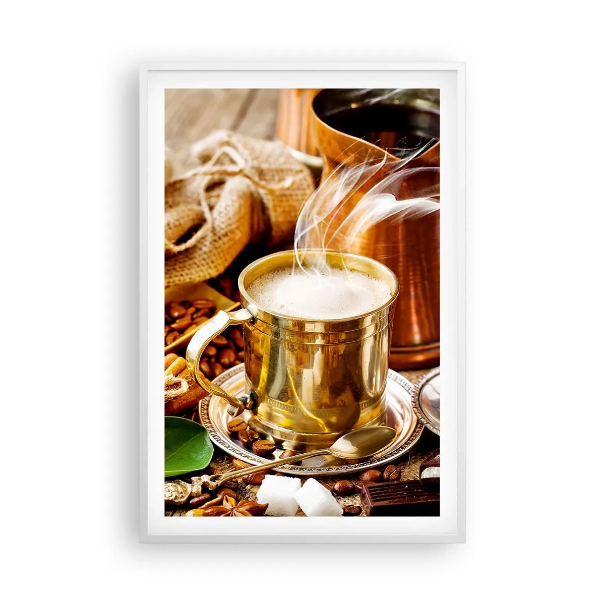 Plagát v bielom ráme - Pekný deň prajem! - 61x91 cm