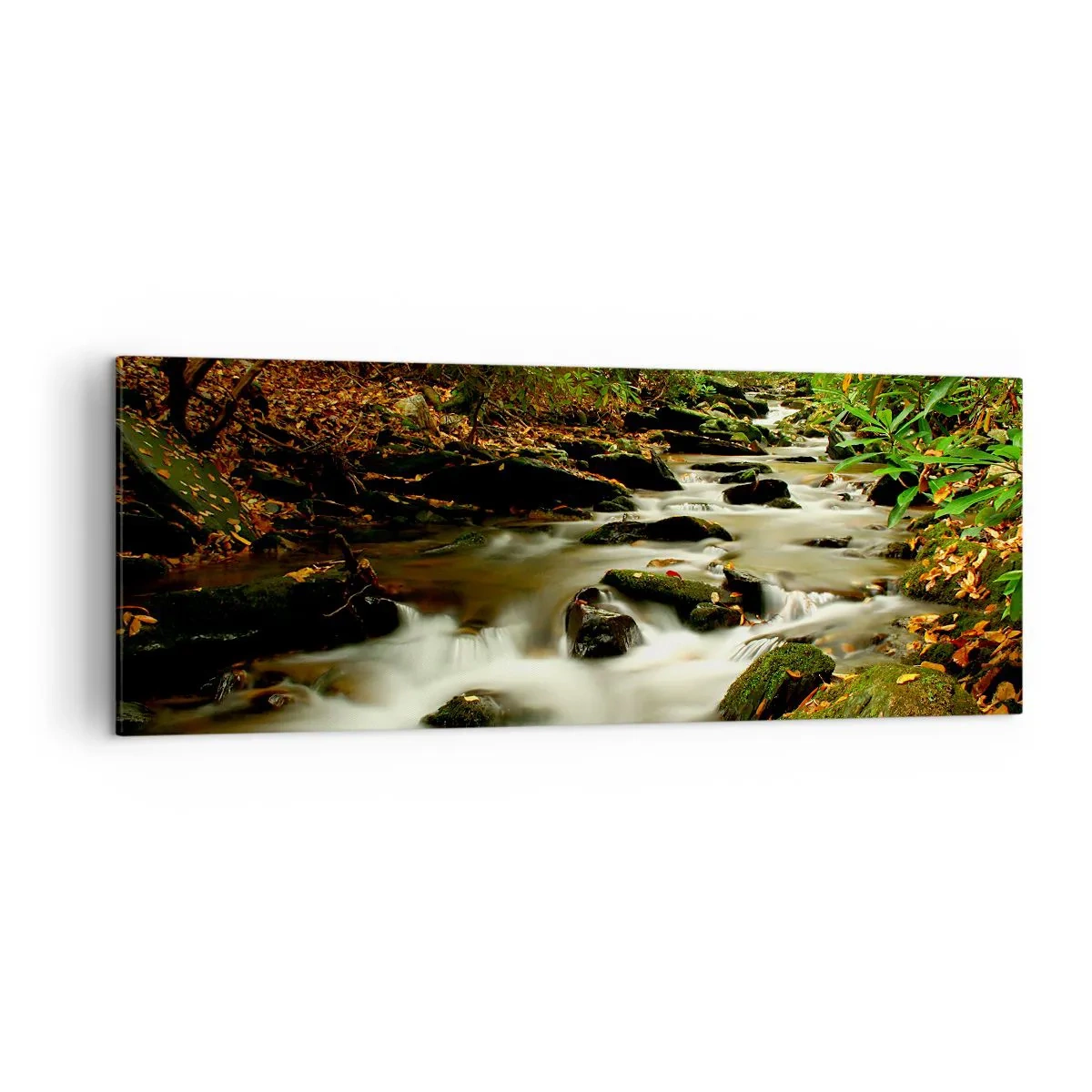 Obraz na plátne - Ako tekuté striebro - 140x50 cm