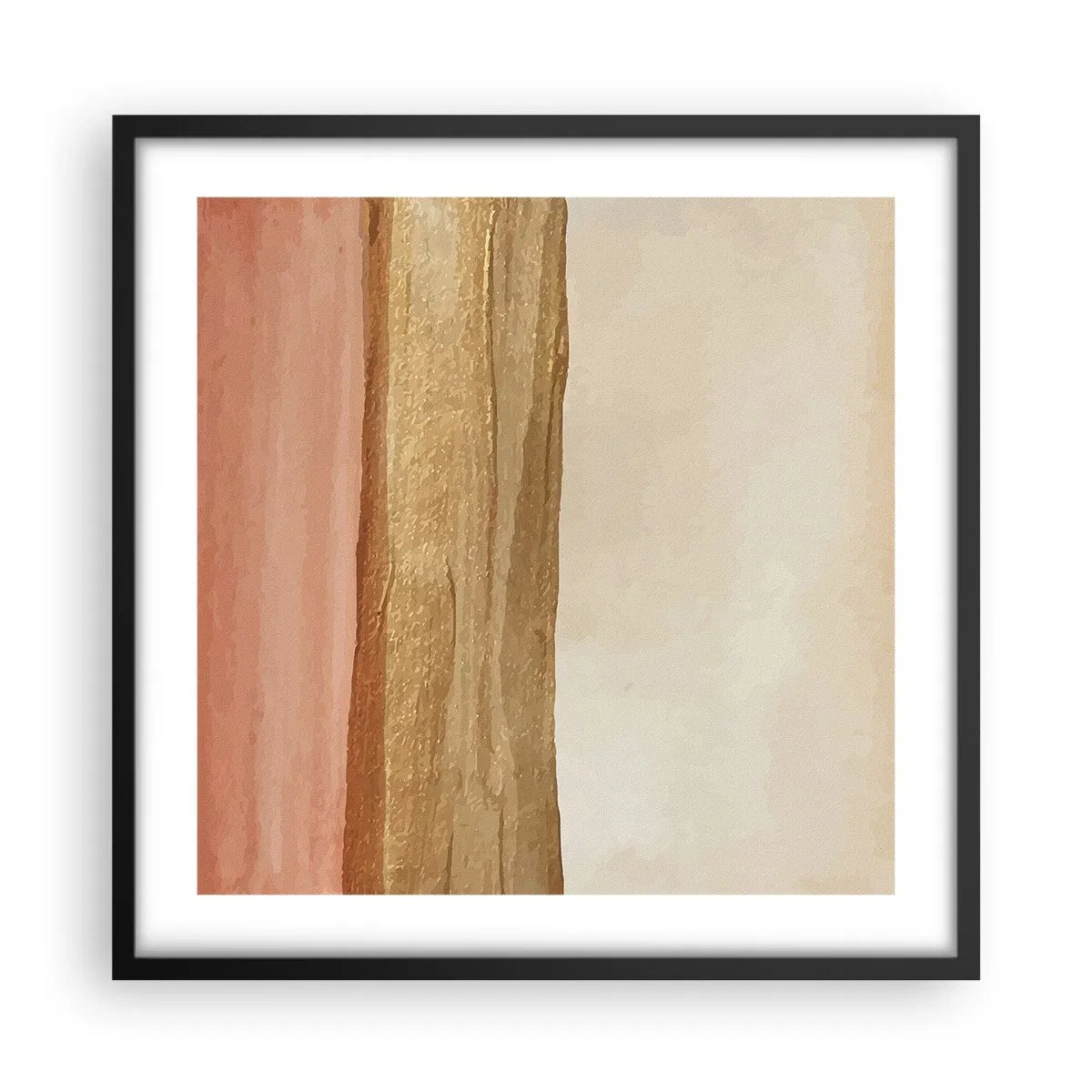 Plagát v čiernom ráme - Vertikálna kompozícia - 50x50 cm