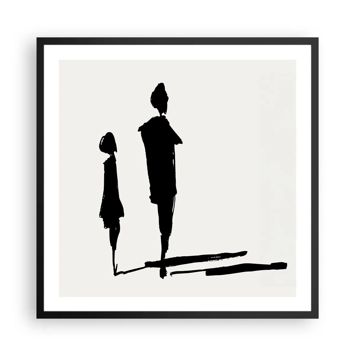 Plagát v čiernom ráme - Určite spolu? - 60x60 cm