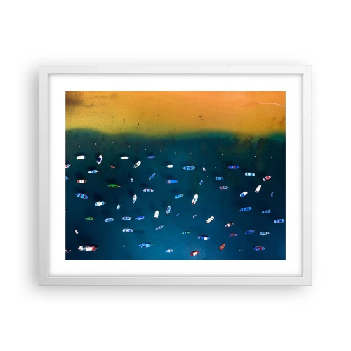 Plagát v bielom ráme - Prázdninová hra - 50x40 cm
