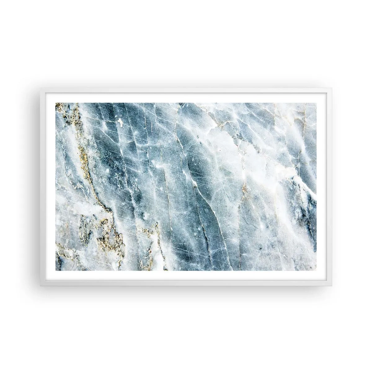 Plagát v bielom ráme - Ľadový svet - 91x61 cm