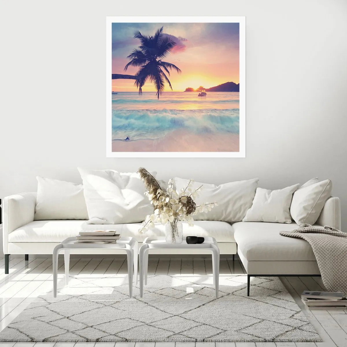 Plagát - Večer v zátoke - 50x50 cm