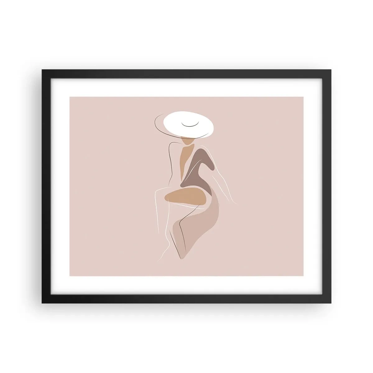Plagát v čiernom ráme - Ako vyzerá pravá dáma? - 50x40 cm