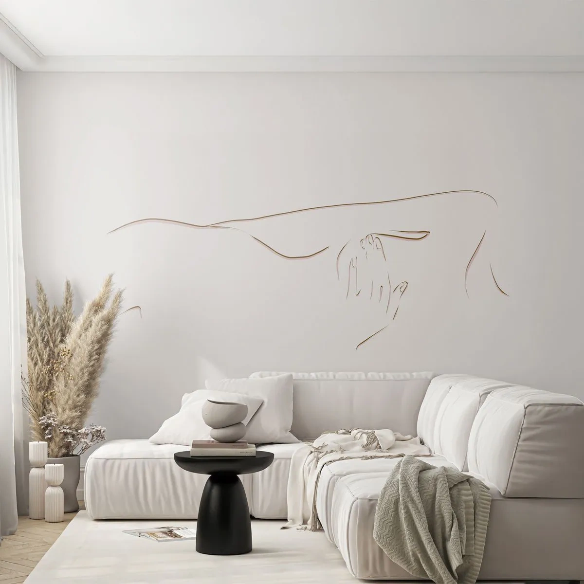 Fototapeta Premium Sand - Tvar túžby - Abstrakcia, Grafika, Kus - 300x210 cm