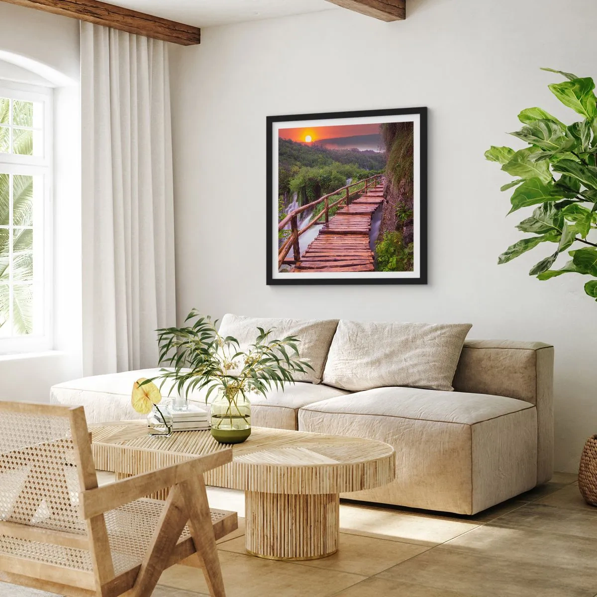 Plagát v čiernom ráme - Neuveriteľná krása - 60x60 cm