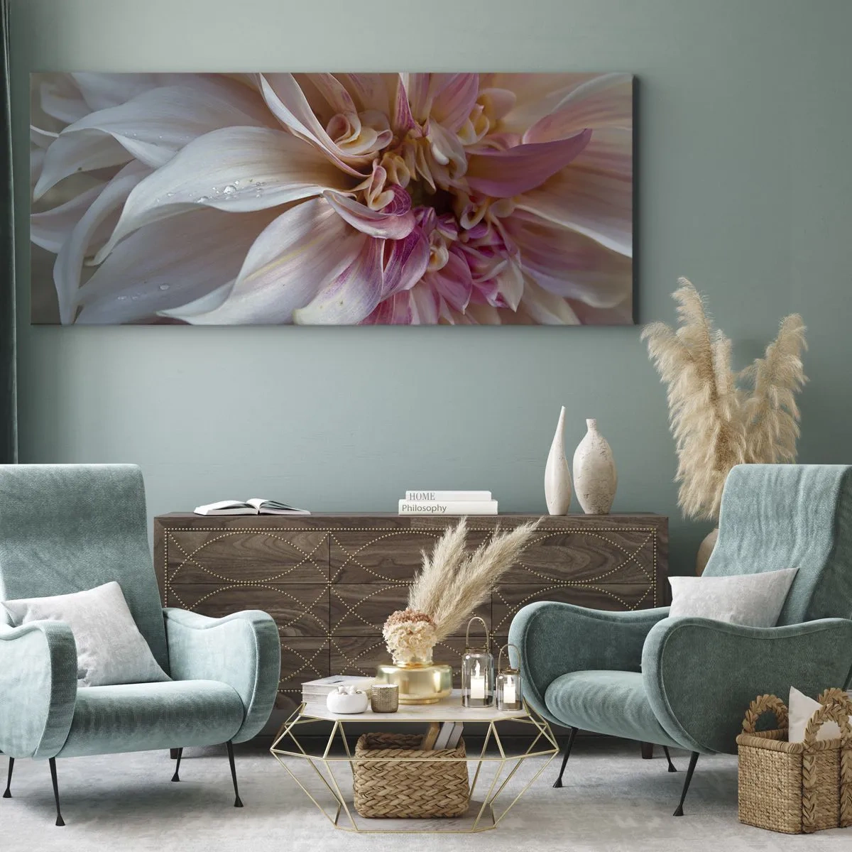Obraz na plátne - Kvitnúca sviežosť - 140x50 cm