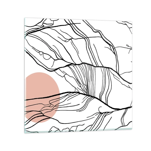 Obraz na skle - V sieti vetvičiek - 60x60 cm