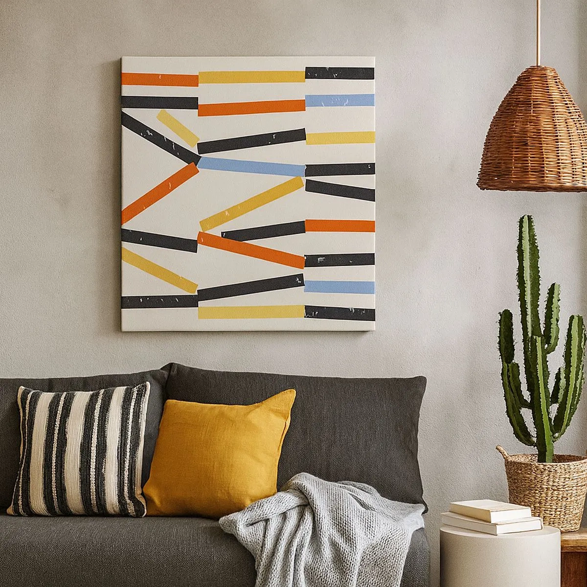 Obraz na plátne - Kompozícia na úrovni - 30x30 cm