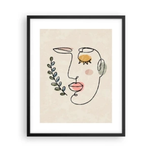 Plagát v čiernom ráme - Nájdený pokoj - 40x50 cm